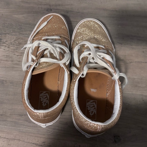 Gold sparkly vans - Picture 8 of 9
